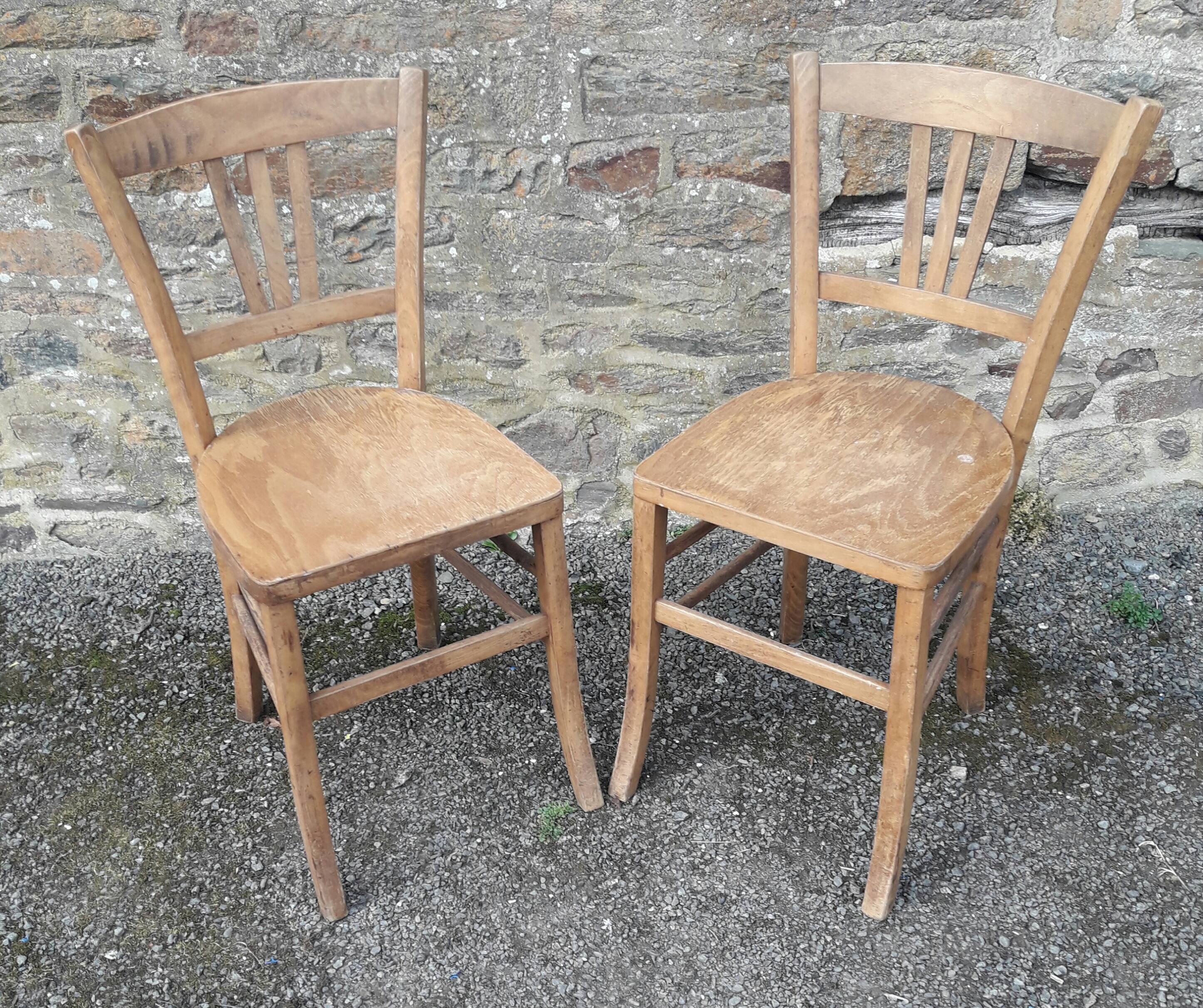 Pair of bistro chairs