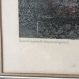 Lithographie originale (vers 1860) de Félix Benoist - Calvaire de Plougastel Daoulas