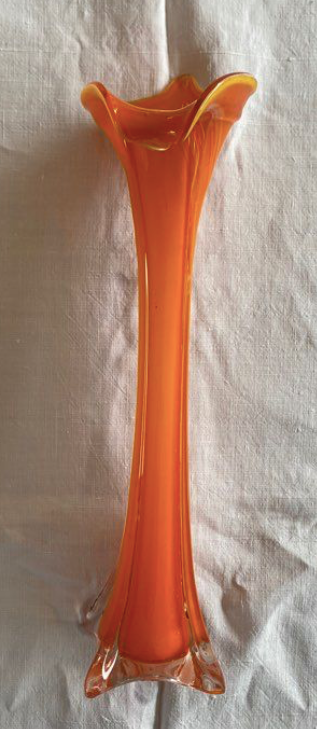 Vintage orange vase