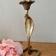 Vintage brass cobra candle holder