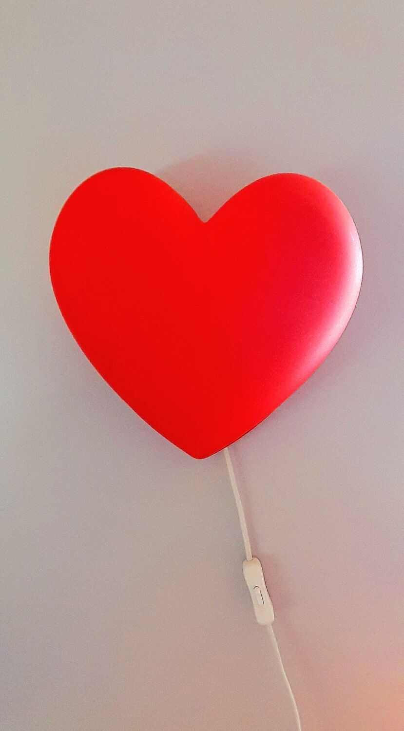 Vintage Ikea heart night light