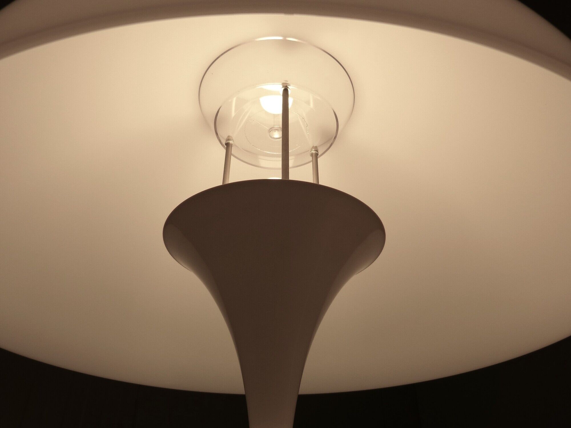 Set of 2 XL Panthella table lamps by Verner Panton 1970's