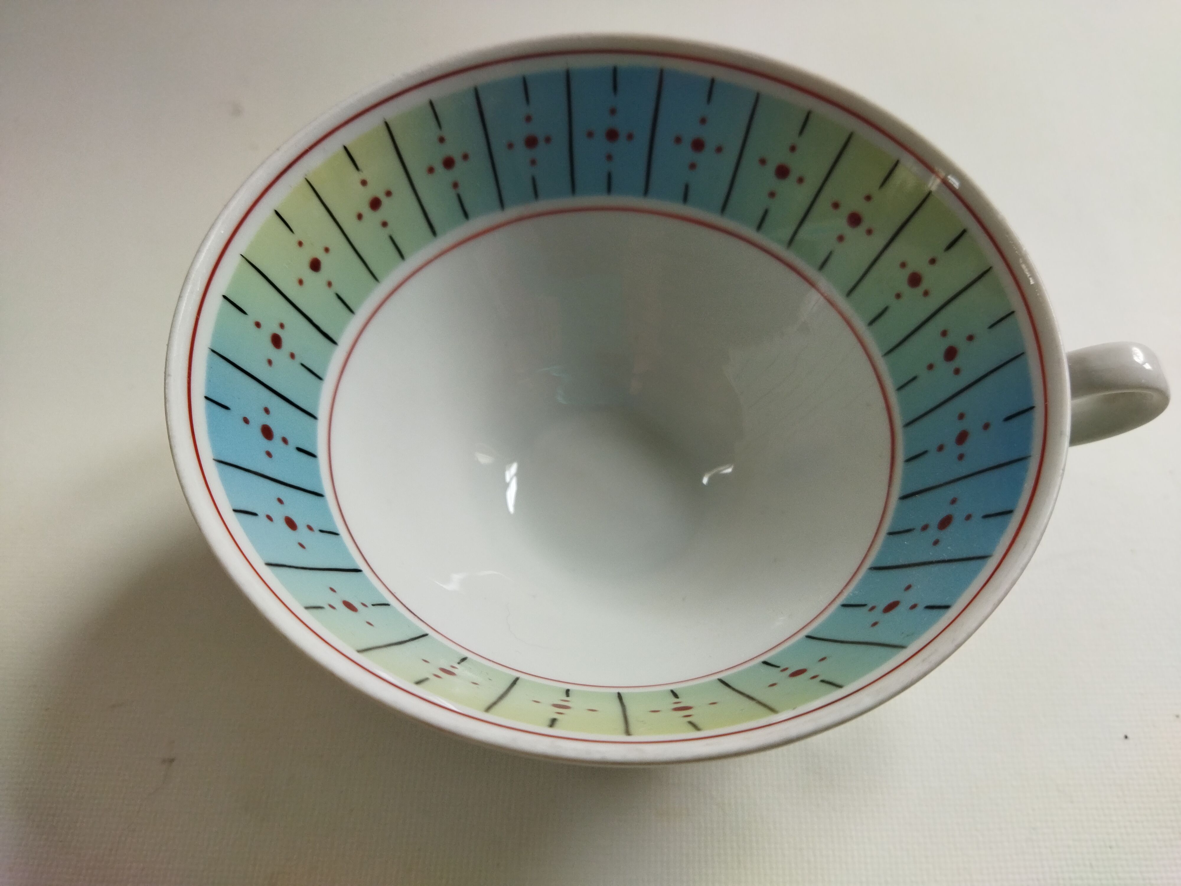 German Weisswasser porcelain cup