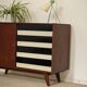 U 458 black and white sideboard by Jiri Jiroutek for Interier Praha, 1960