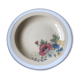 Plat creux rond ancien villeroy et boch mettlach décor floral 1584