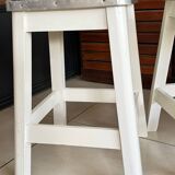 Pair of vintage wooden stools