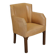 Vintage armchair in faux leather and painted beech, Italy, 1930s-1940s.