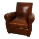 Straight back club chair