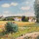 Tableau Yetvart KAPRIELIAN (1959) "Flowered Fields Grisy-les-Plâtres" Val-d'