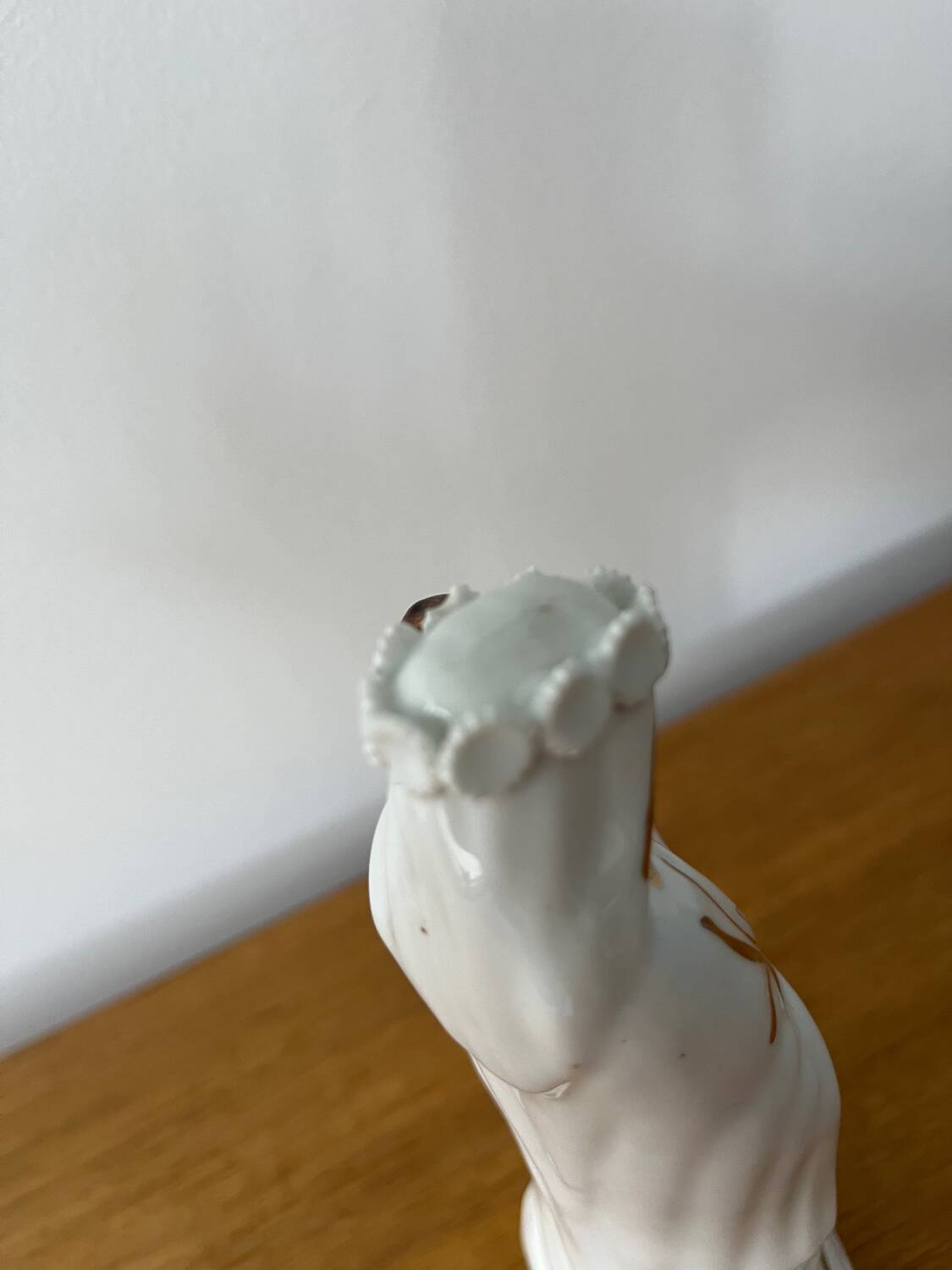 Virgin with Child in porcelain, 19th century