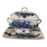 Antique set of rectangular dish and soup tureen – Mouzin-Lecat & Cie