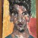 Tableau contemporain portrait d’homme
