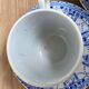 Set of 3 tea cups and their earthenware cups