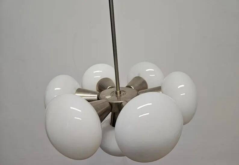 Midcentury Chrome Space Age Sputnik Pendant, 1970s