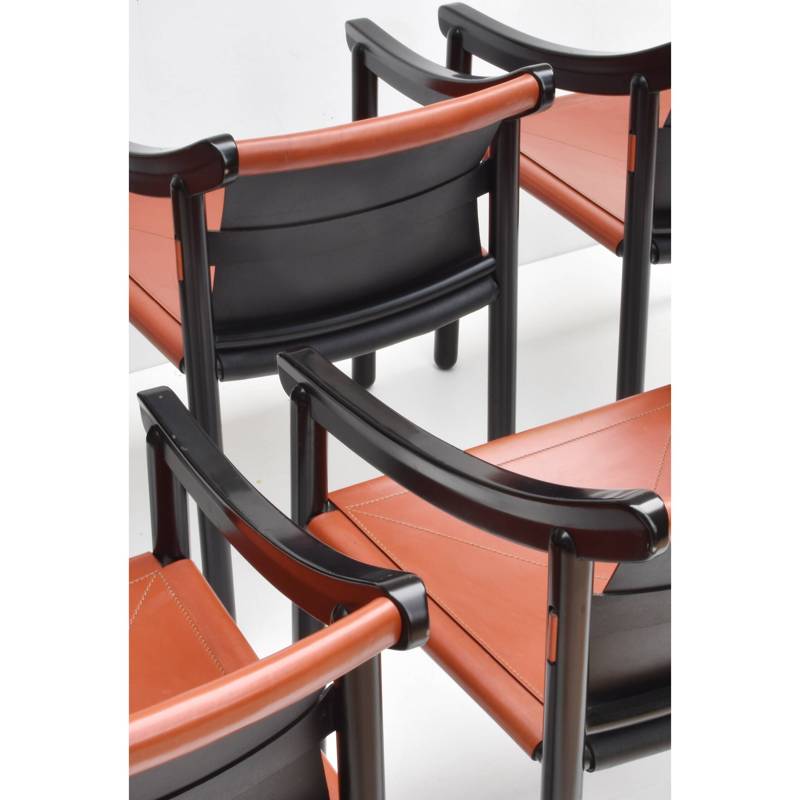 Set of 6 model 905 chairs by Vico Magistretti