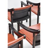 Ensemble de 6 chaises modèle 905 par Vico Magistretti