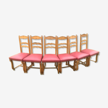 Lot de 6 chaises anciennes