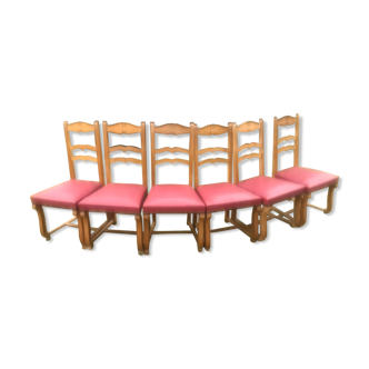 Set of 6 antique chairs