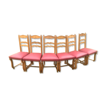 Lot de 6 chaises anciennes