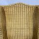 Fauteuil en rotin bambou osier 1950/1960 vintage