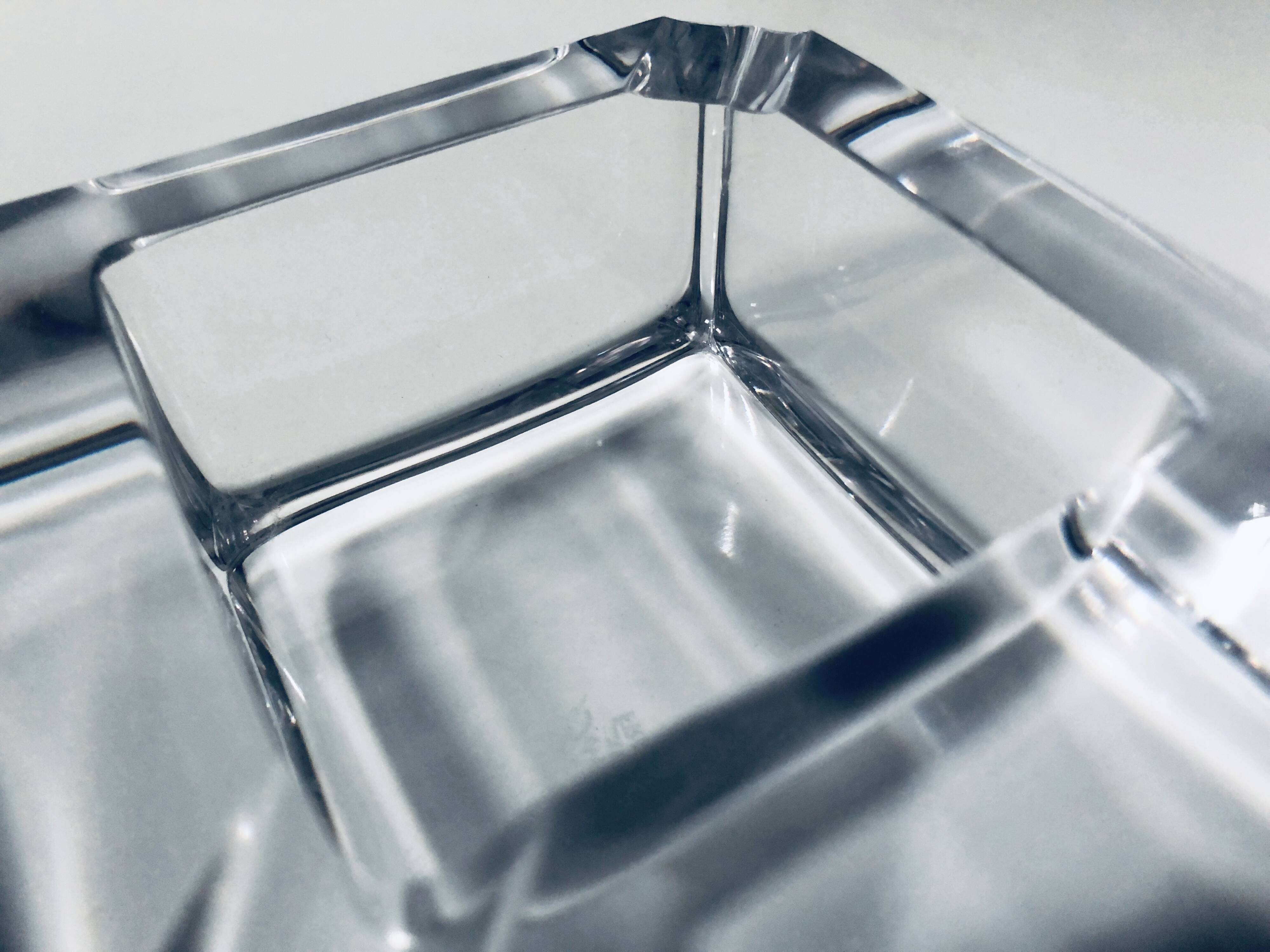 Large Vintage Ashtray • Crystal • Sèvres France • 1970