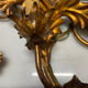 Appliques dorées florentines extra grandes, ensemble de 2