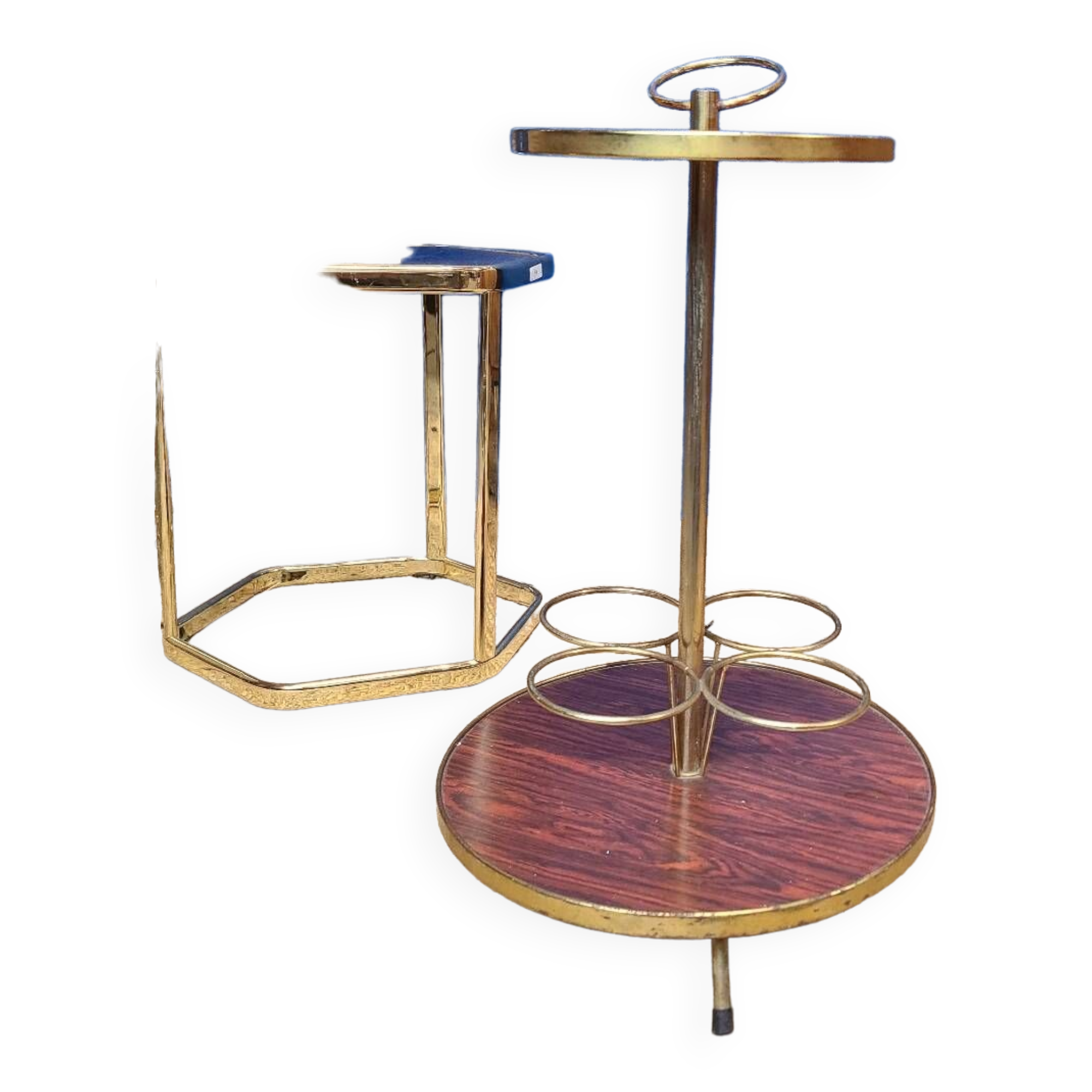Vintage tripod bar table circa 1970