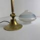 Ancienne lampe a poser laiton & verre vintage