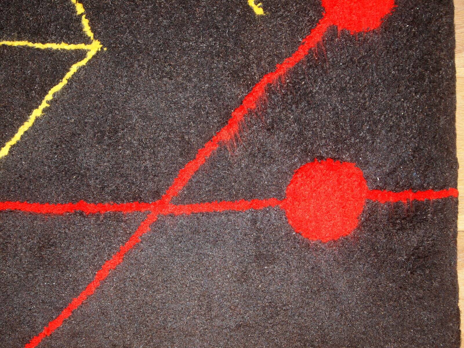 Tapis Contemporain ORA Hooked en Laine (73cm x 144cm), Édition Unique, Made