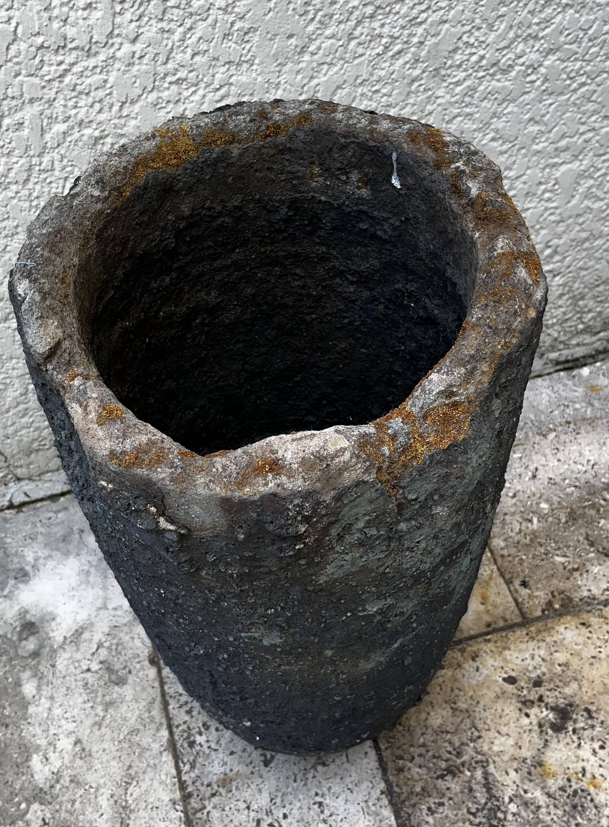 Large cast iron pot