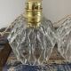 Trio of suspension in electrified chiseled glass to nine
