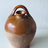 Old bohemian pottery, terracotta jug
