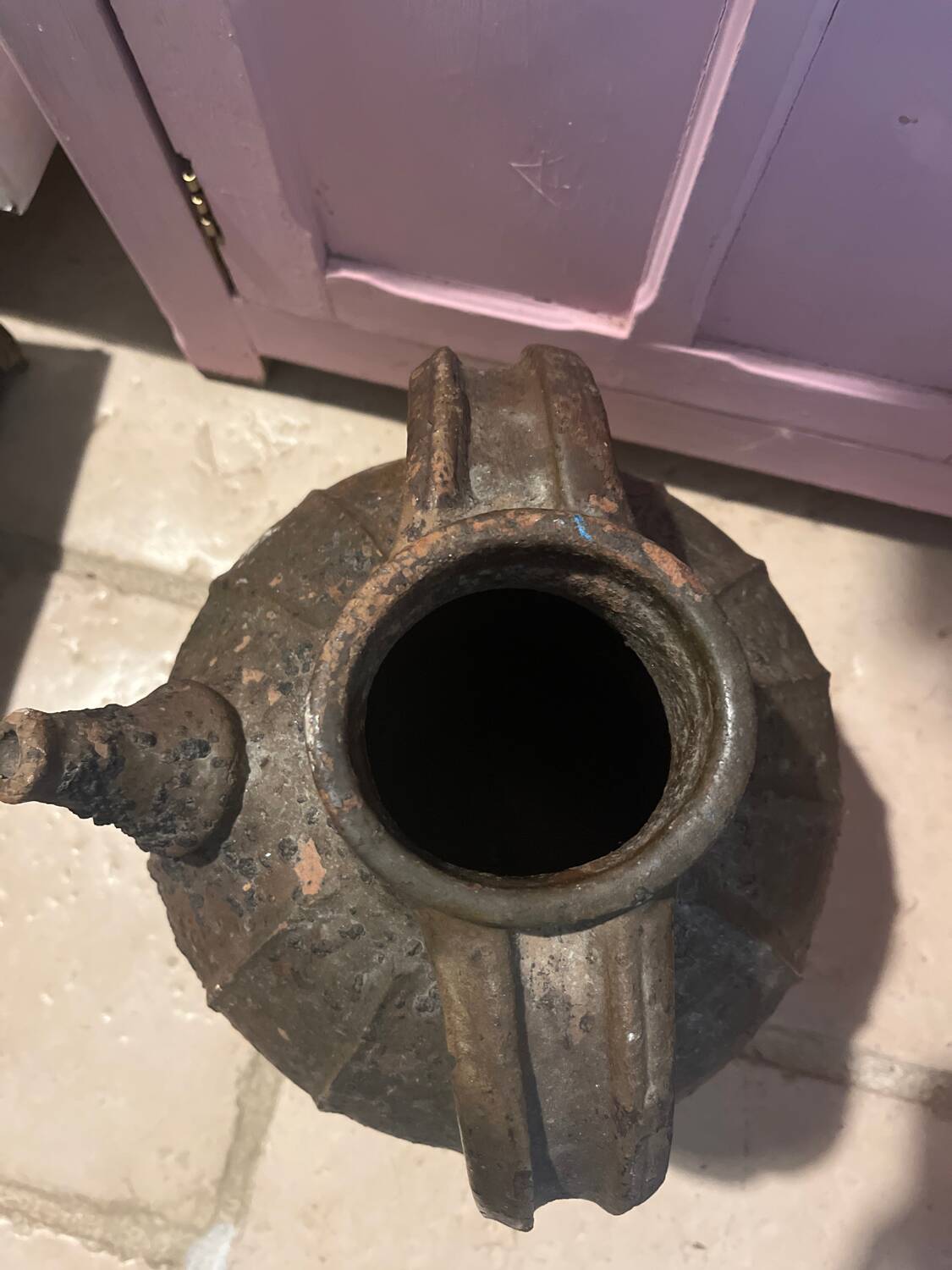 Antique jug with a very patina