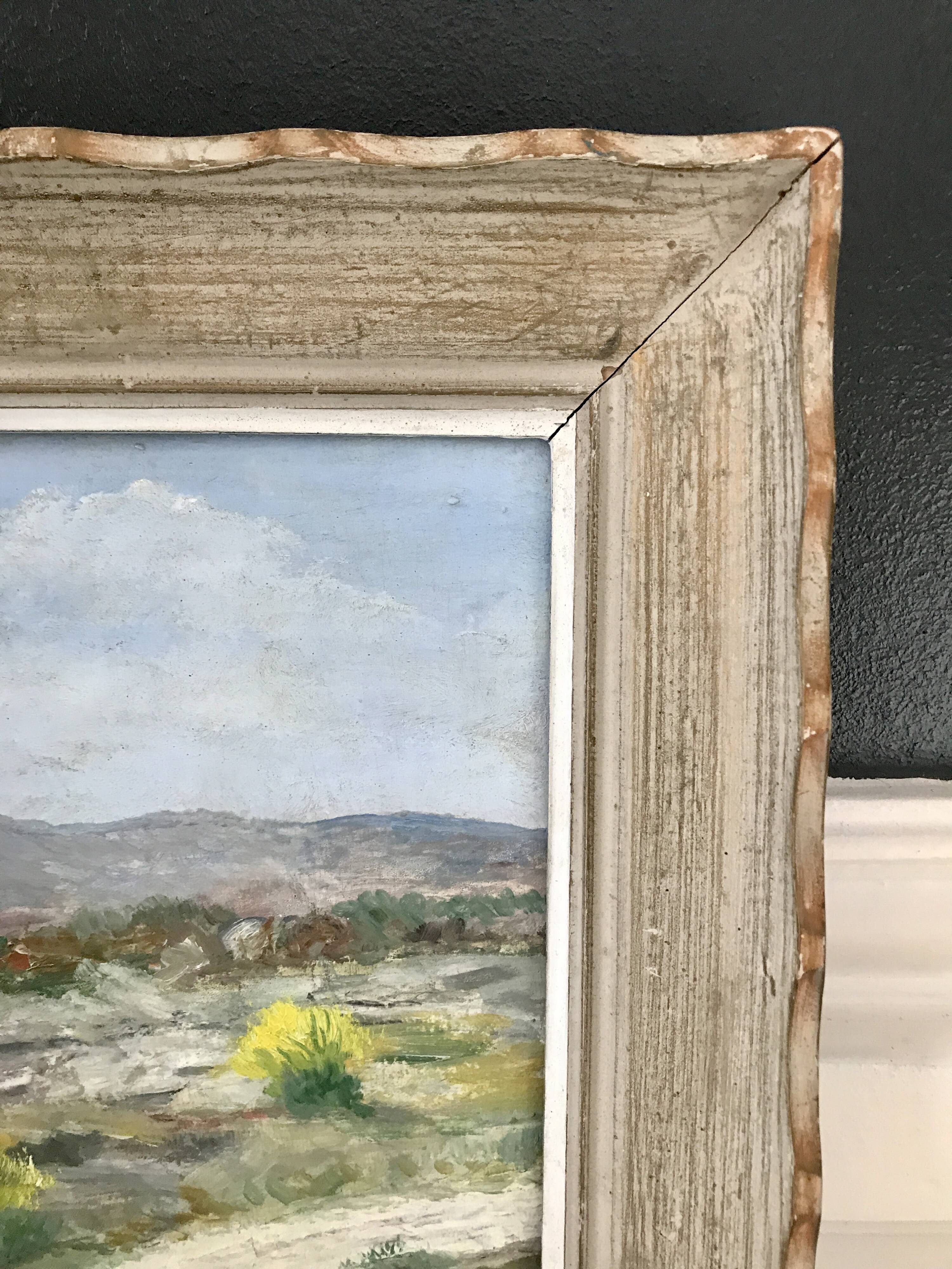 Old oil painting Genets 1964