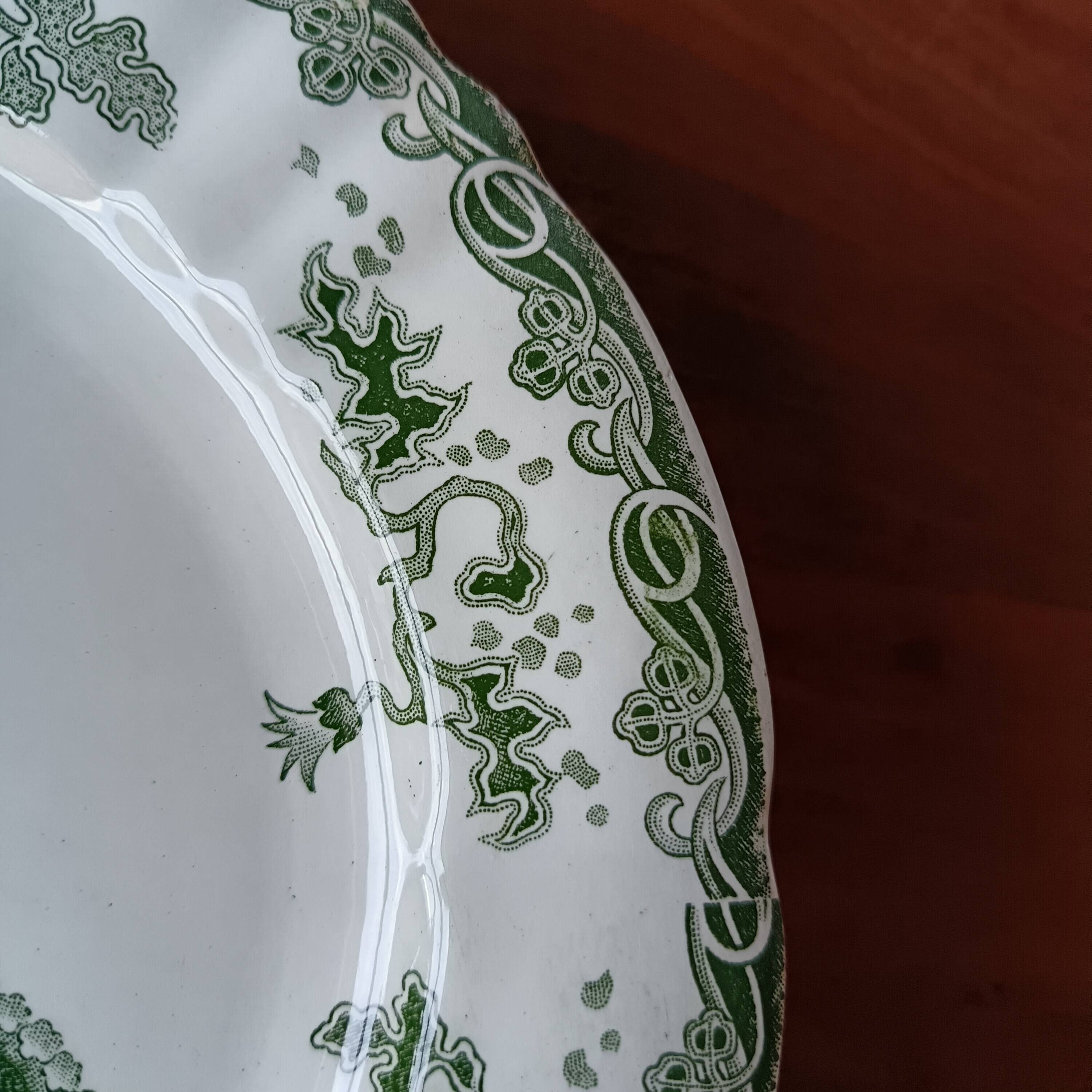 6 assiettes plates  anciennes Hamage Moulin des loups