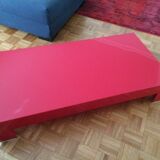 Red coffee table designer Lorenzo Arosio brand Glass