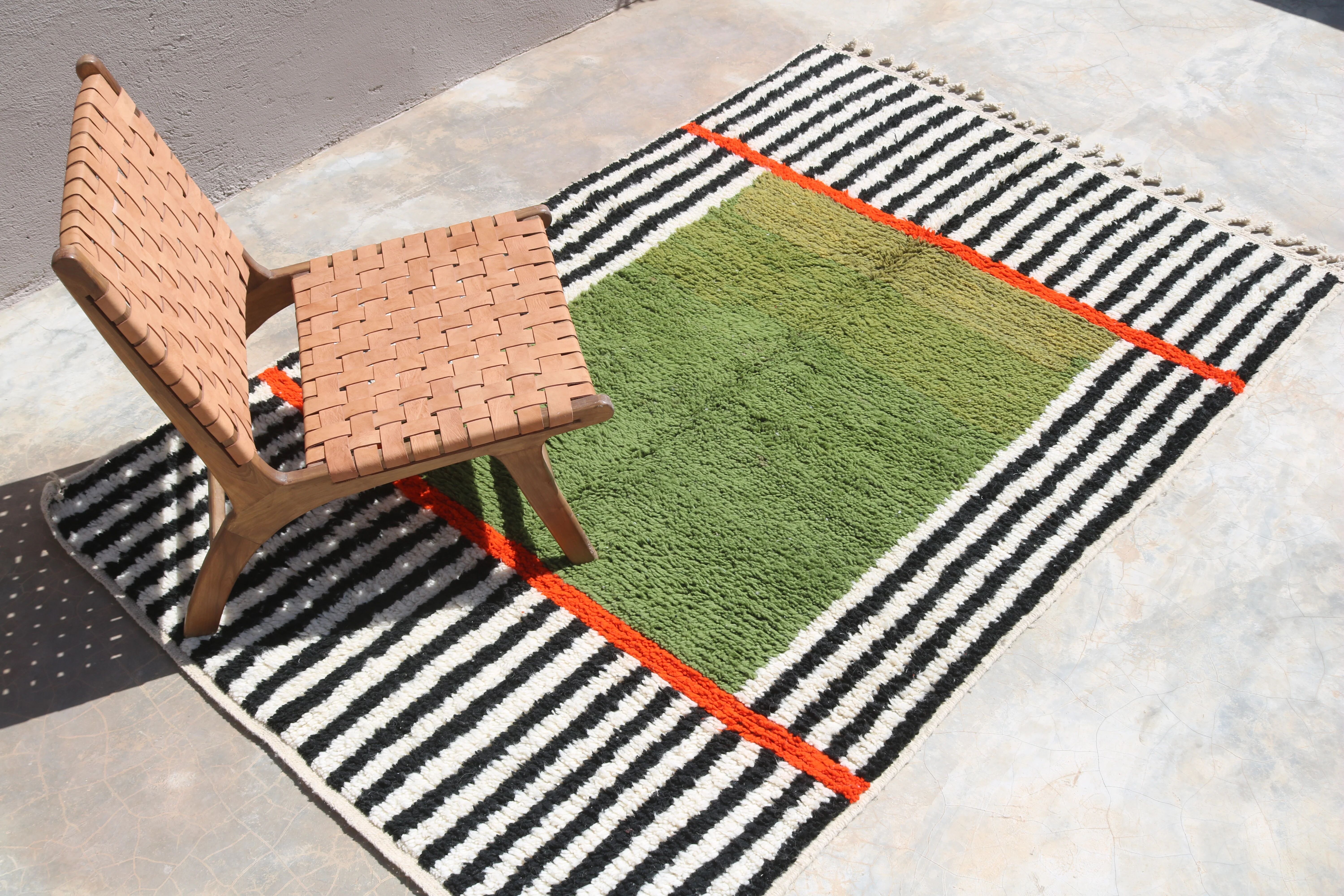 Tapis fait main coloré, 240 x 155 cm - AZ833