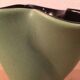 Vase Elchinger trilobed ceramic two-tone green black 60s