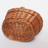 Red line rattan basket