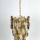 Smoked glass suspension by Murano, Kalmar, Austria, 1970s