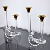 Pair of candle holders Dorothy Thorpe, lucite, 1970