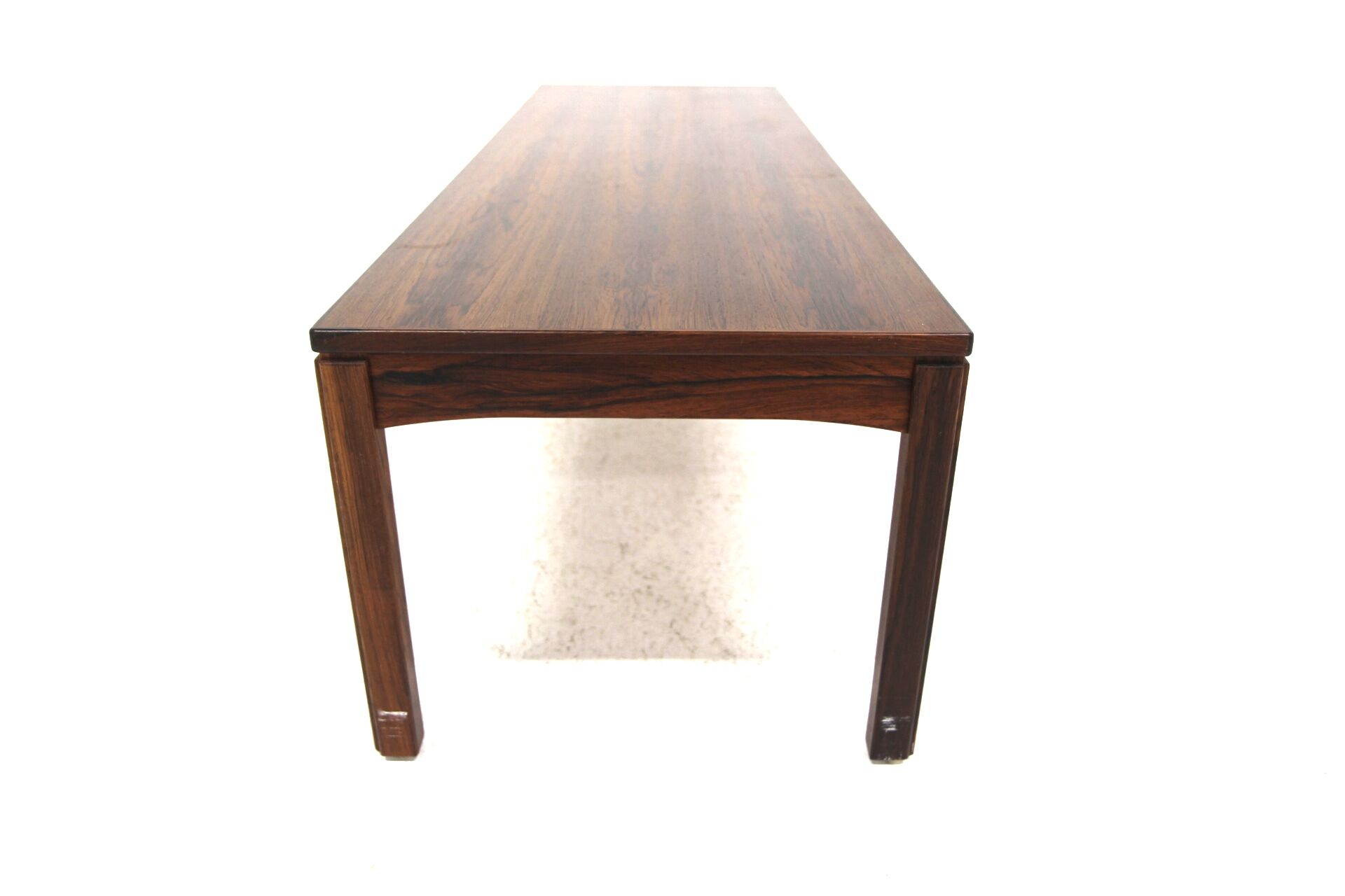 Minimalist rosewood bench, Sweden, 1960