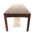Minimalist rosewood bench, Sweden, 1960