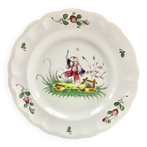 plat rond creux décor