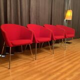 A set of four Megan club armchairs designed by René Holten, Artifort, the Netherlands