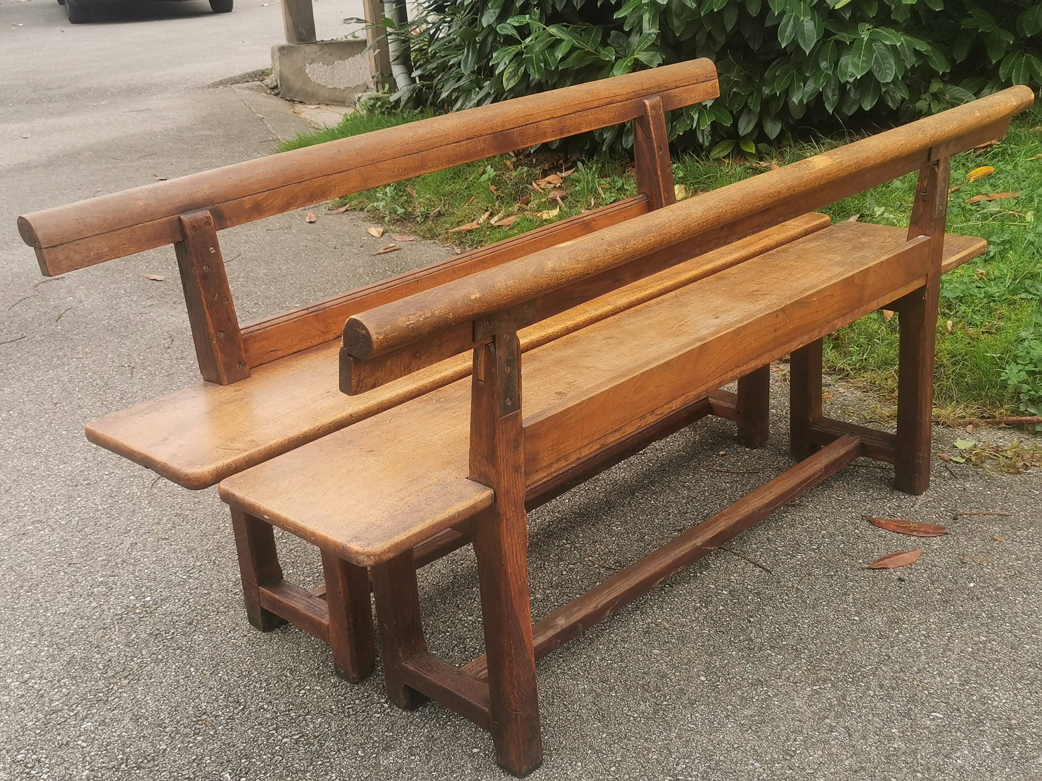 Pair of antique benches, 19th century