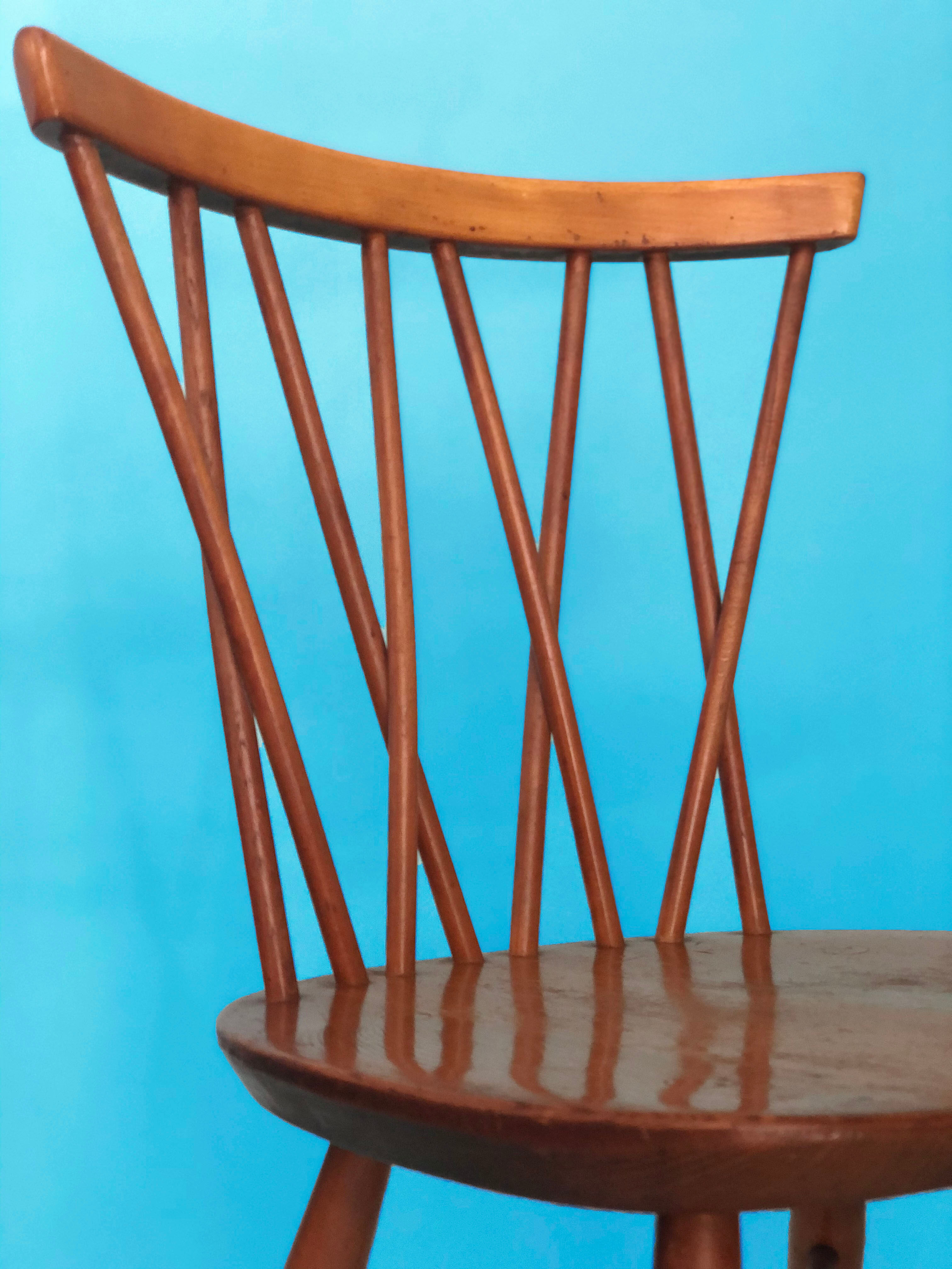 Set of 2 candlestick chairs by Lucian Ercolani for Ercol