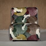 Italian modular sofa (1970) in Freedom Flight velvet – 3-piece