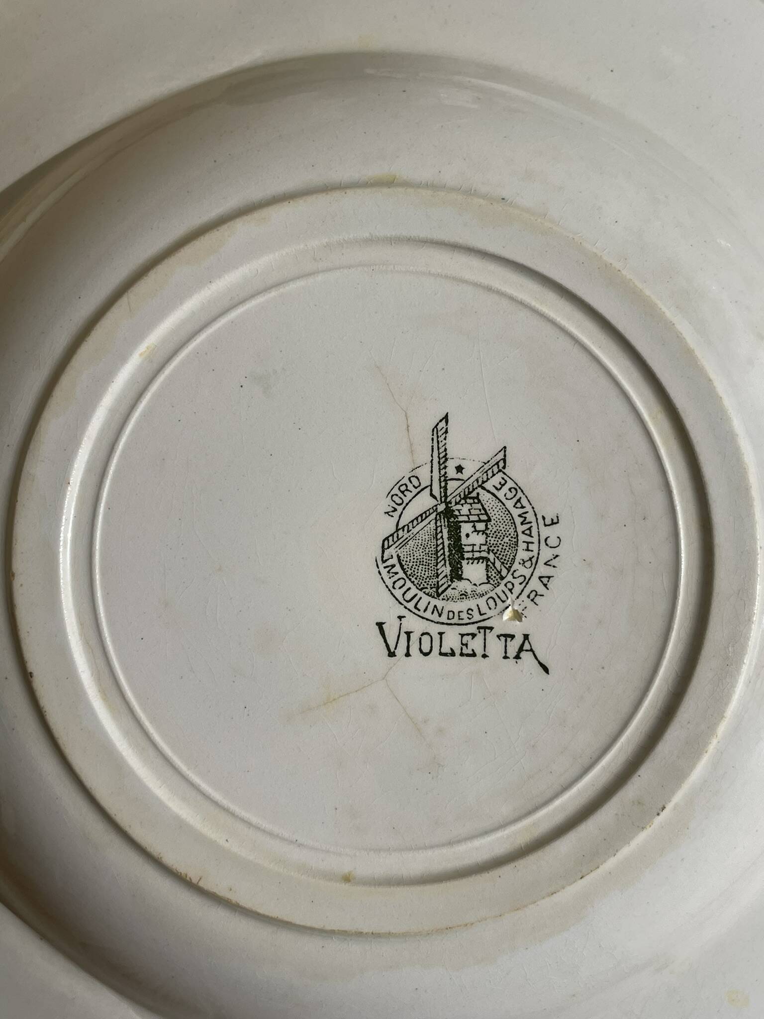 Set of 3 Moulin Des Loups soup plates