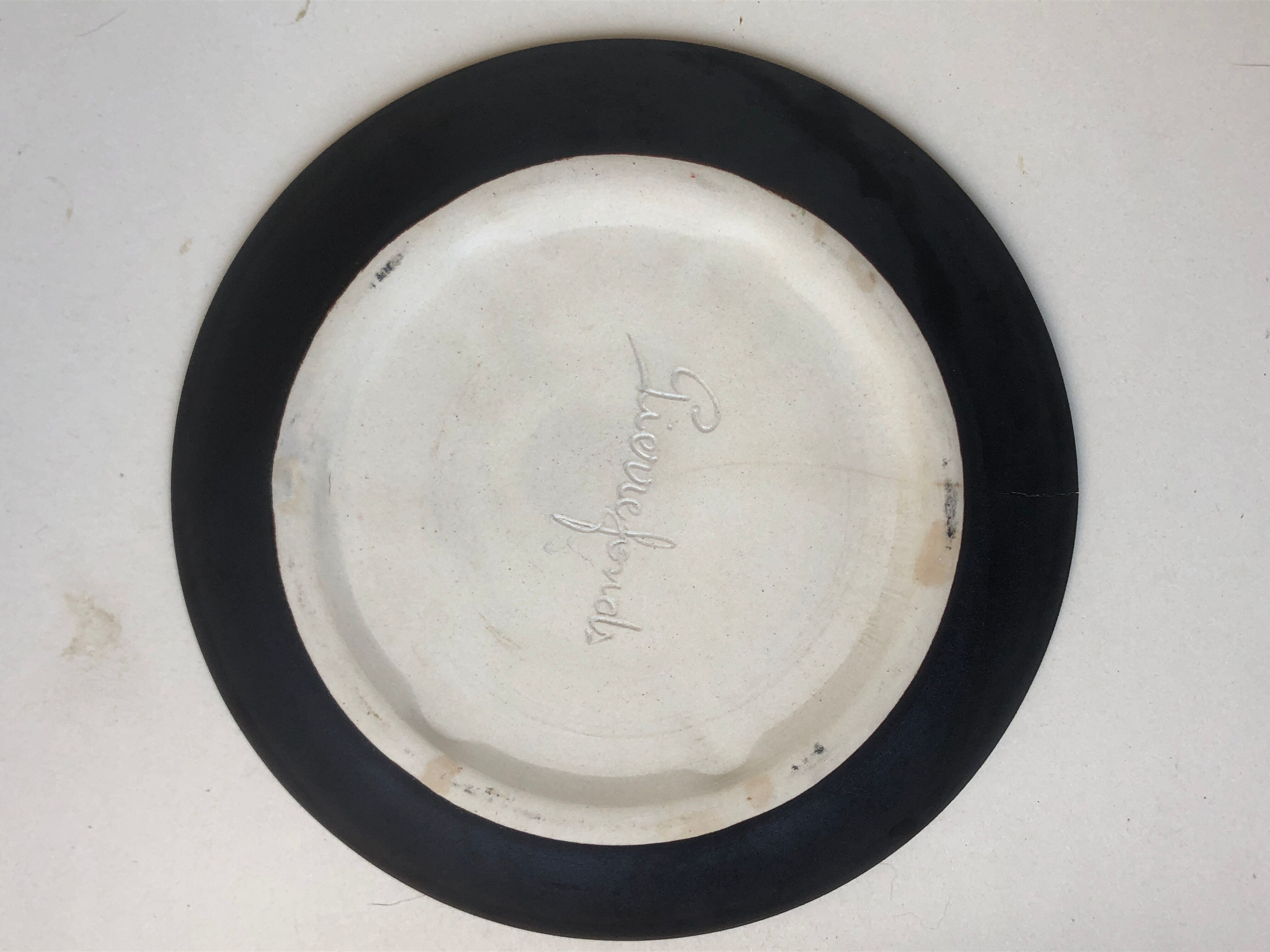 Set of 6 ceramic plates compartmentalized
